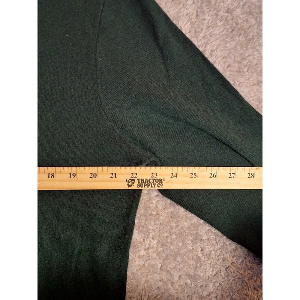 Vintage Polo Ralph Lauren Mens Merino Wool Polo Sweater Green XL Long Sleeve - Picture 6 of 10
